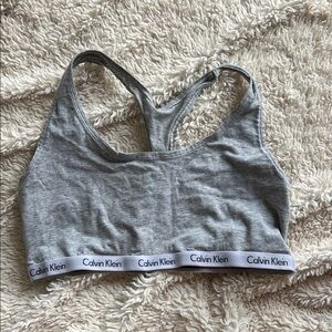 Calvin Klein Heather Gray Sports Bra